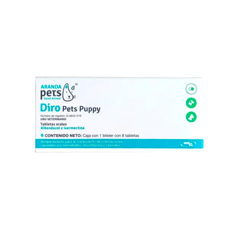 Desparasitante para Perros Cachorros Diro Pets Puppy Desparasitante para Perros Cachorros Diro Pets Puppy